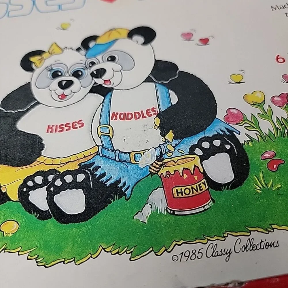 Vtg‎ 1985 6 Piece Child's Dish Set Panda Bears Melamine New Old Stock Taiwan